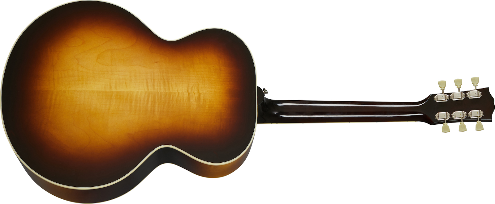 Gibson J-185 Original 2020 Jumbo Epicea Erable Rw - Vintage Sunburst - Elektroakustische Gitarre - Variation 1