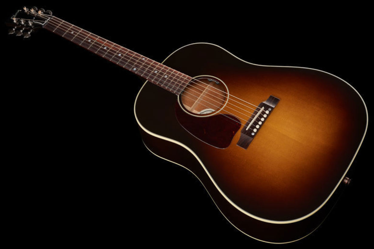 Gibson J-45 Standard Lh Dreadnought Gaucher Epicea Acajou Rw - Vintage Sunburst - Elektroakustische Gitarre - Variation 1