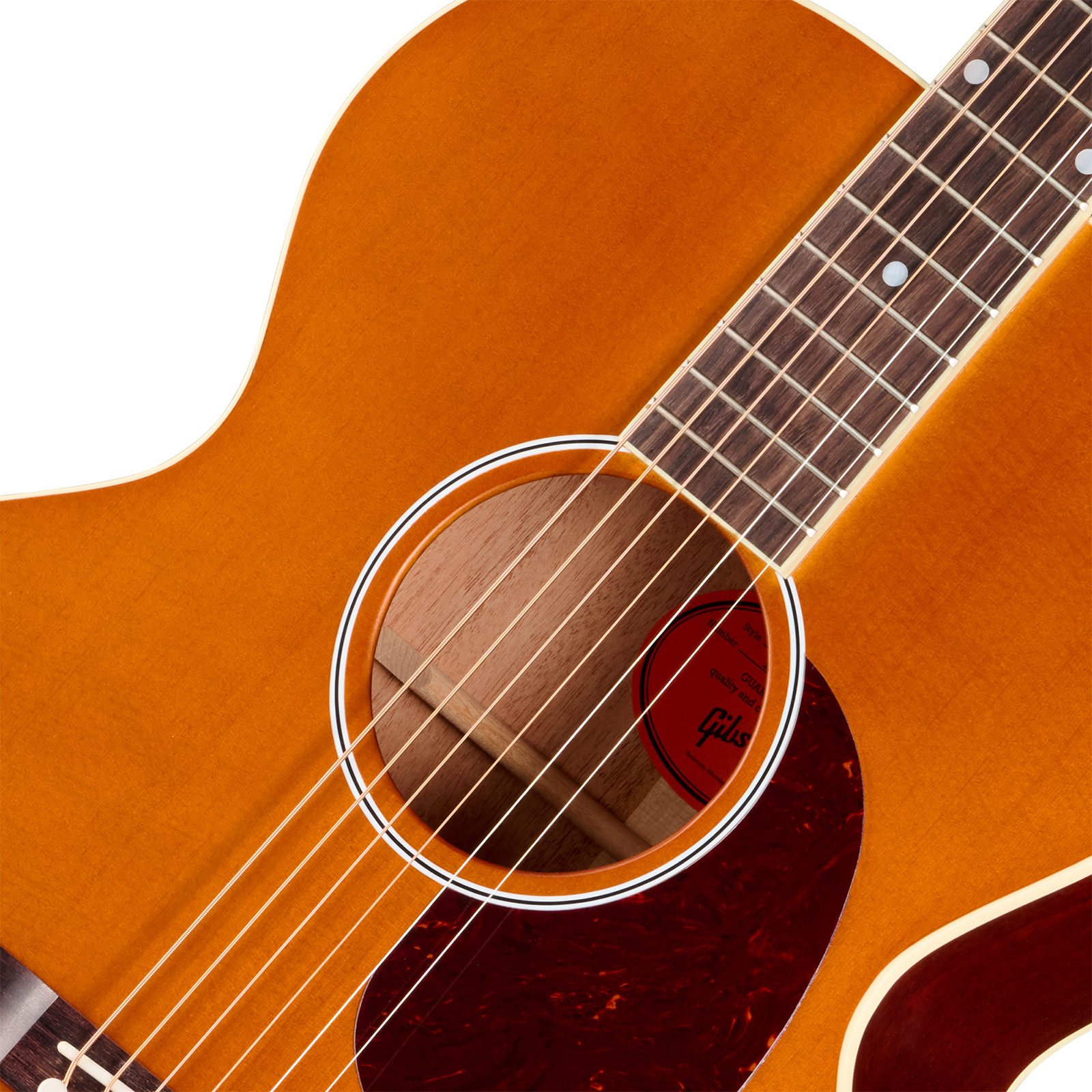 Gibson J185 Century 12-fret Jumbo Shsc Epicea Acajou Rw - Vintage Amber Satin - Folk-Gitarre - Variation 2