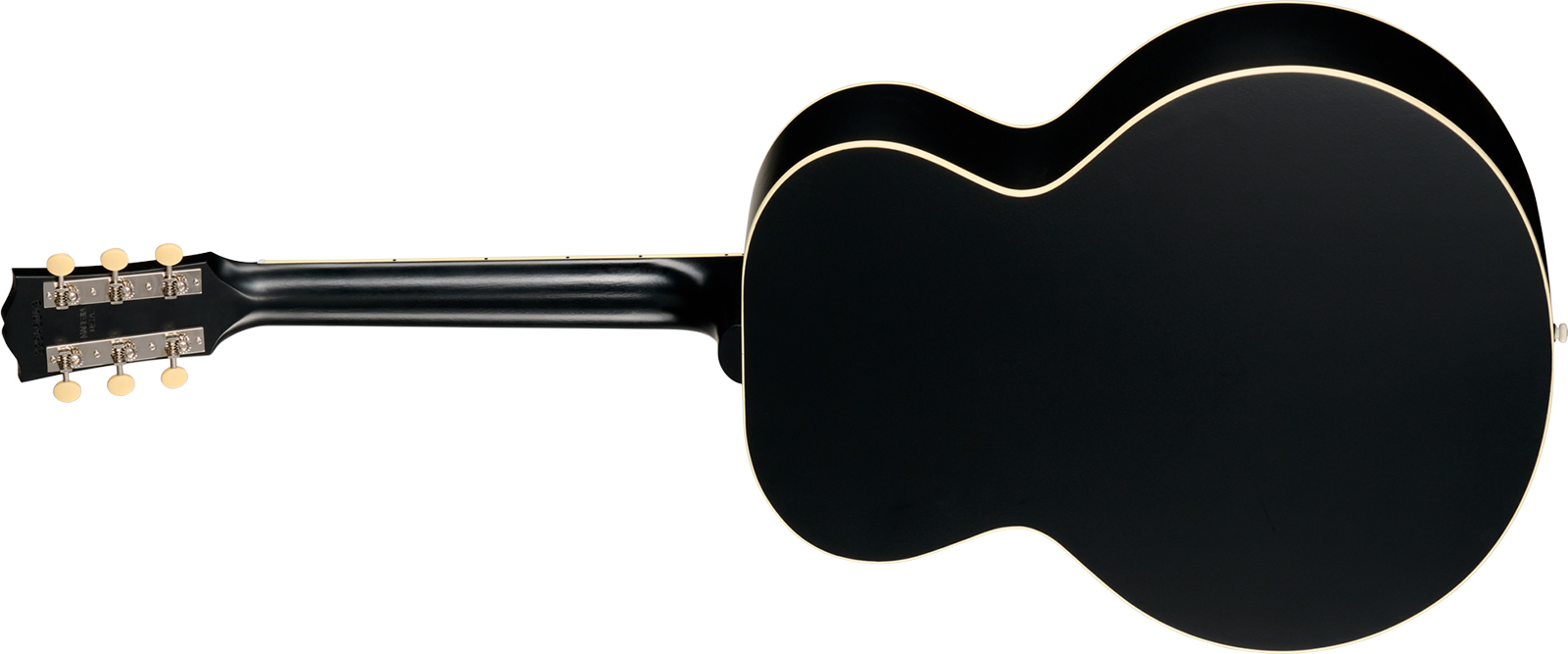 Gibson J185 Century 12-fret Lh Jumbo Shsc Gaucher Epicea Acajou Rw - Ebony Satin - Folk-Gitarre - Variation 1