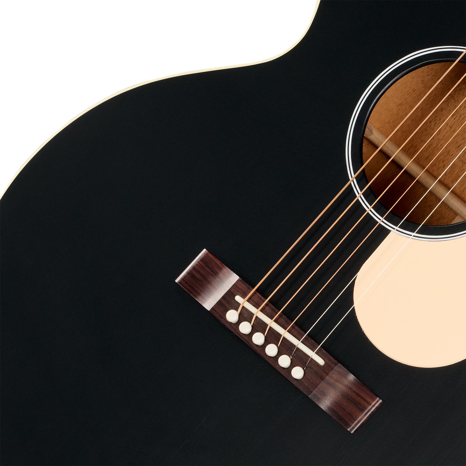 Gibson J185 Century 12-fret Lh Jumbo Shsc Gaucher Epicea Acajou Rw - Ebony Satin - Folk-Gitarre - Variation 2