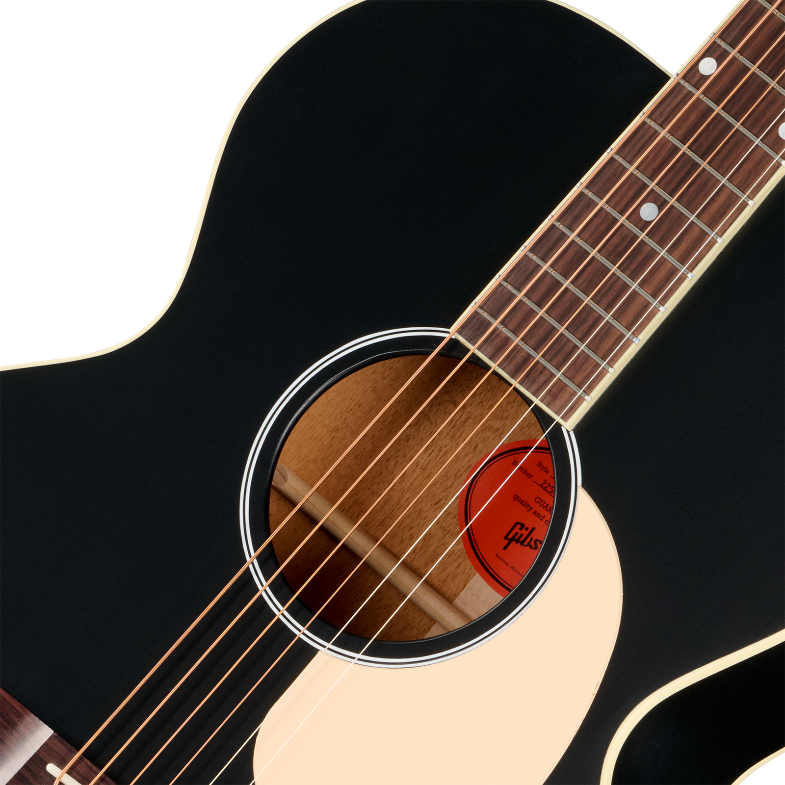 Gibson J185 Century 12-fret Lh Jumbo Shsc Gaucher Epicea Acajou Rw - Ebony Satin - Folk-Gitarre - Variation 3