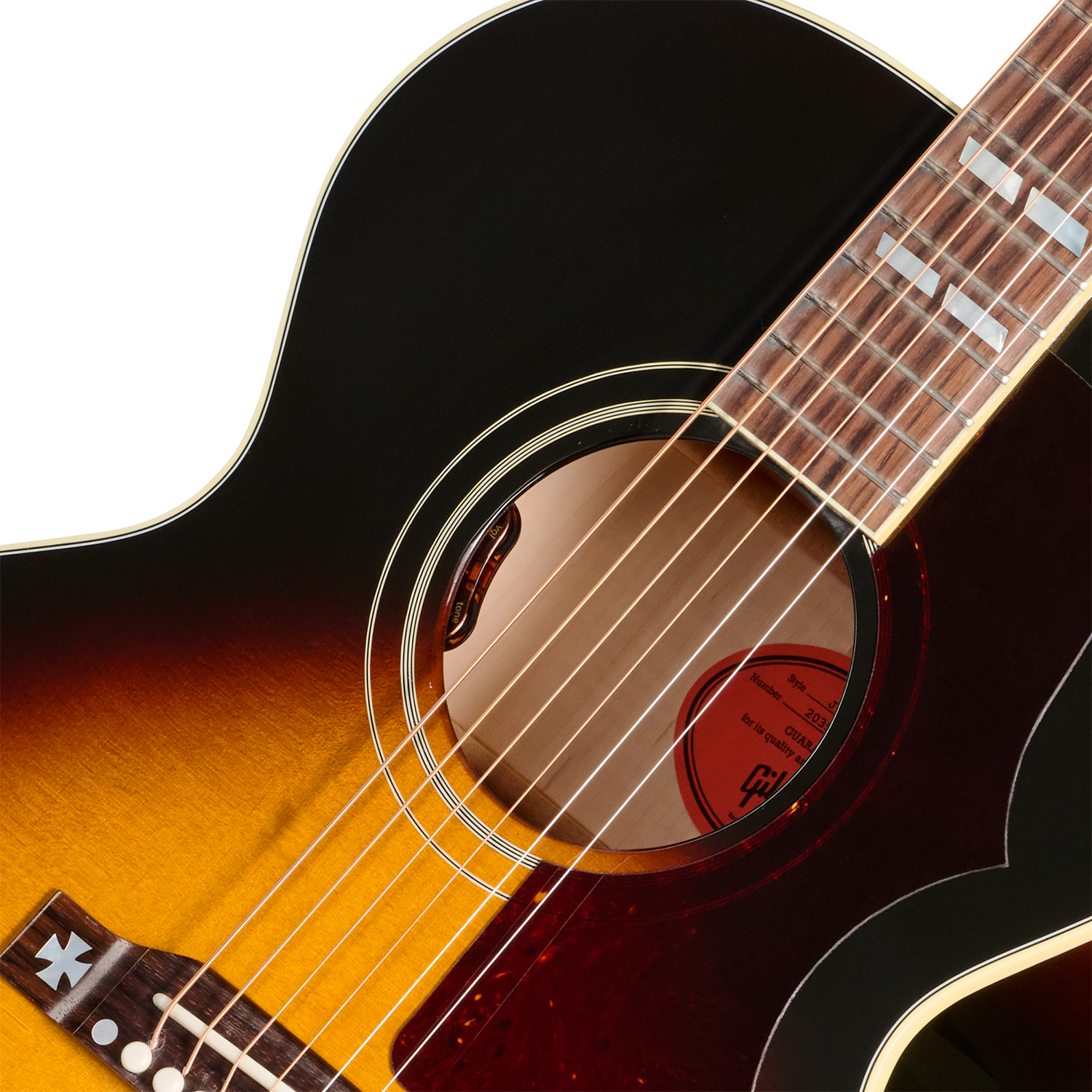 Gibson J185 Original (baggs Hifi Dna) Jumbo Epicea Erable Rw - Vintage Sunburst - Folk-Gitarre - Variation 2