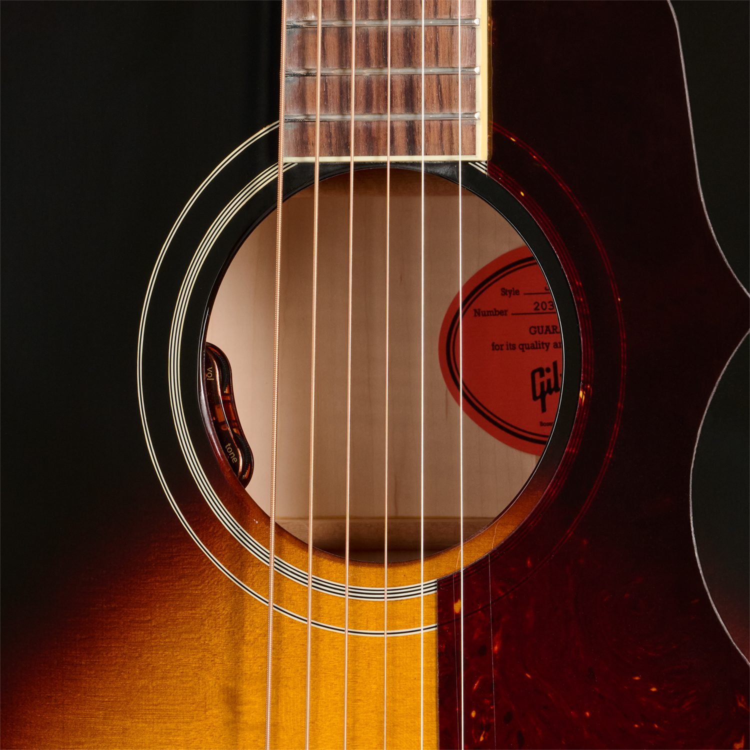 Gibson J185 Original (baggs Hifi Dna) Jumbo Epicea Erable Rw - Vintage Sunburst - Folk-Gitarre - Variation 4