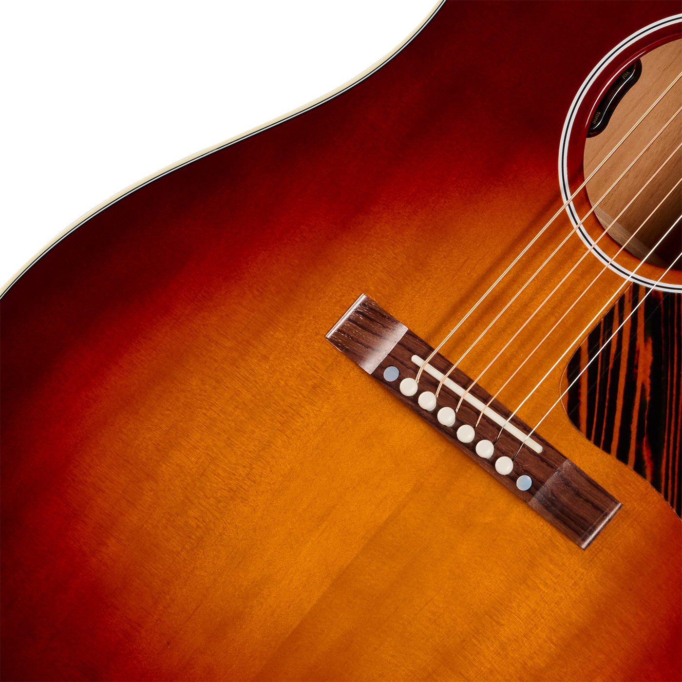 Gibson J45 50s Original (baggs Hifi Dna) Dreadnought Epicea Acajou Rw - Autumn Burst - Folk-Gitarre - Variation 3