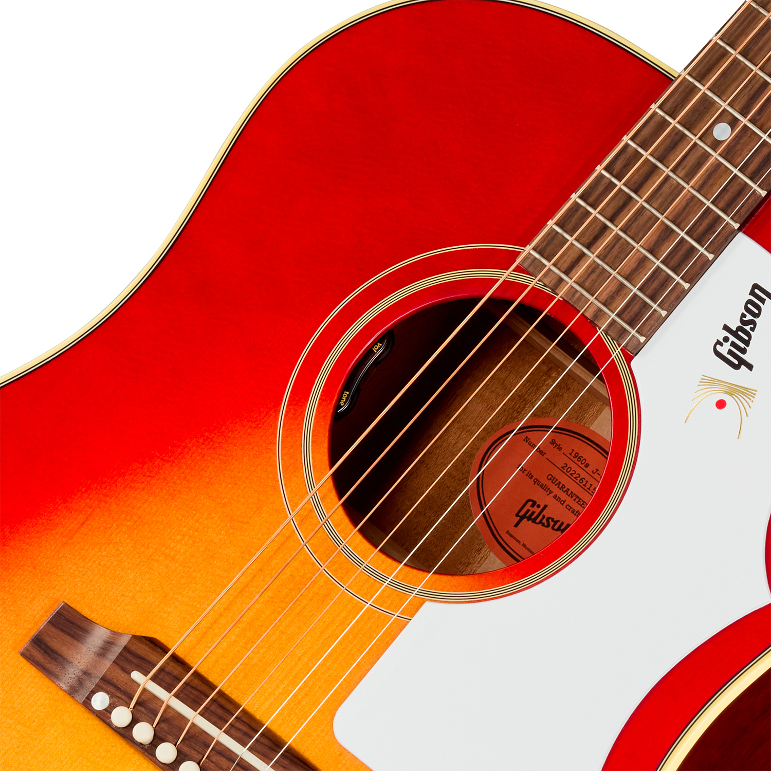 Gibson J45 60s Original (baggs Hifi Dna) Dreadnought Epicea Acajou Rw - Vintage Cherry Sunburst - Folk-Gitarre - Variation 2
