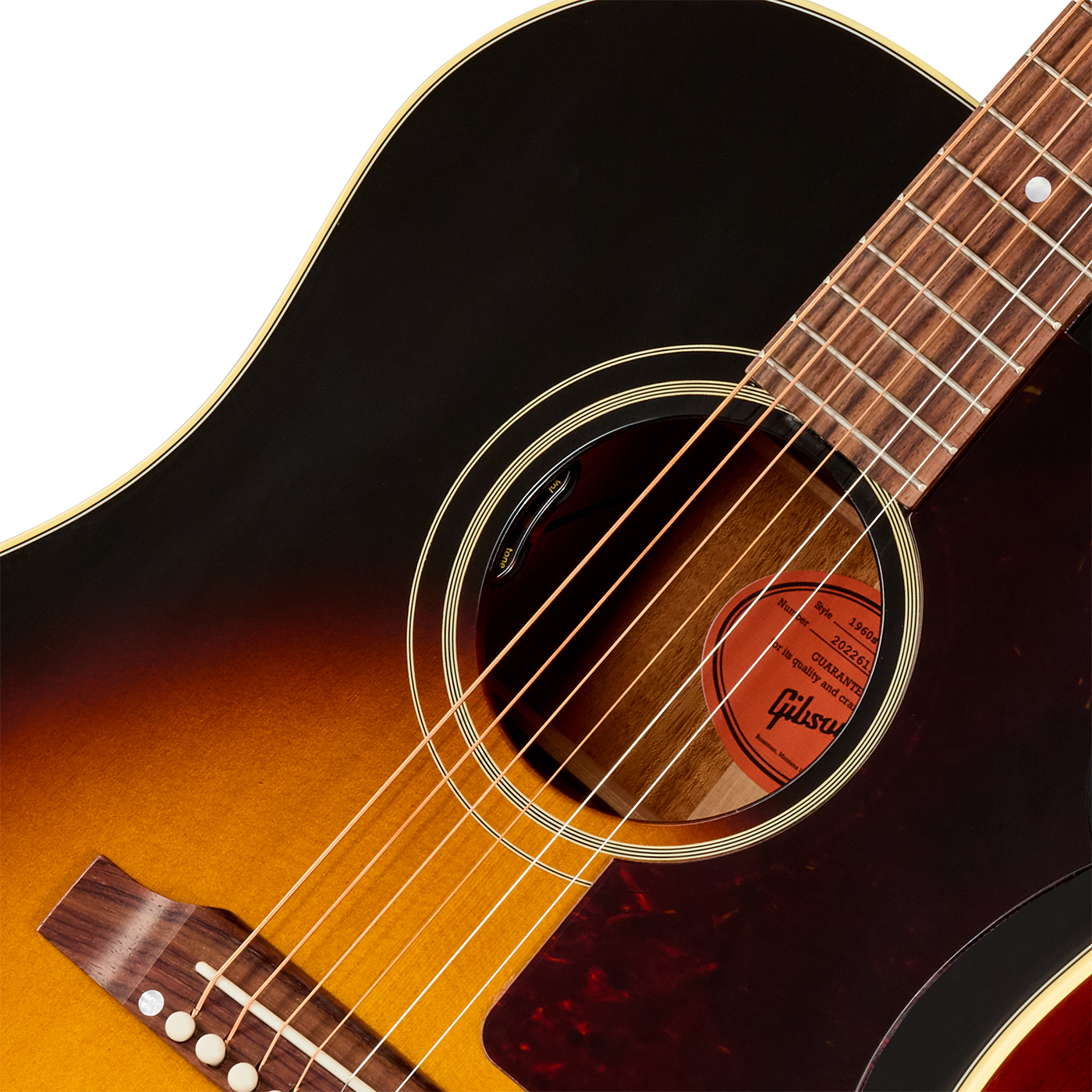 Gibson J45 60s Original (baggs Hifi Dna) Dreadnought Epicea Acajou Rw - Vintage Sunburst - Folk-Gitarre - Variation 2
