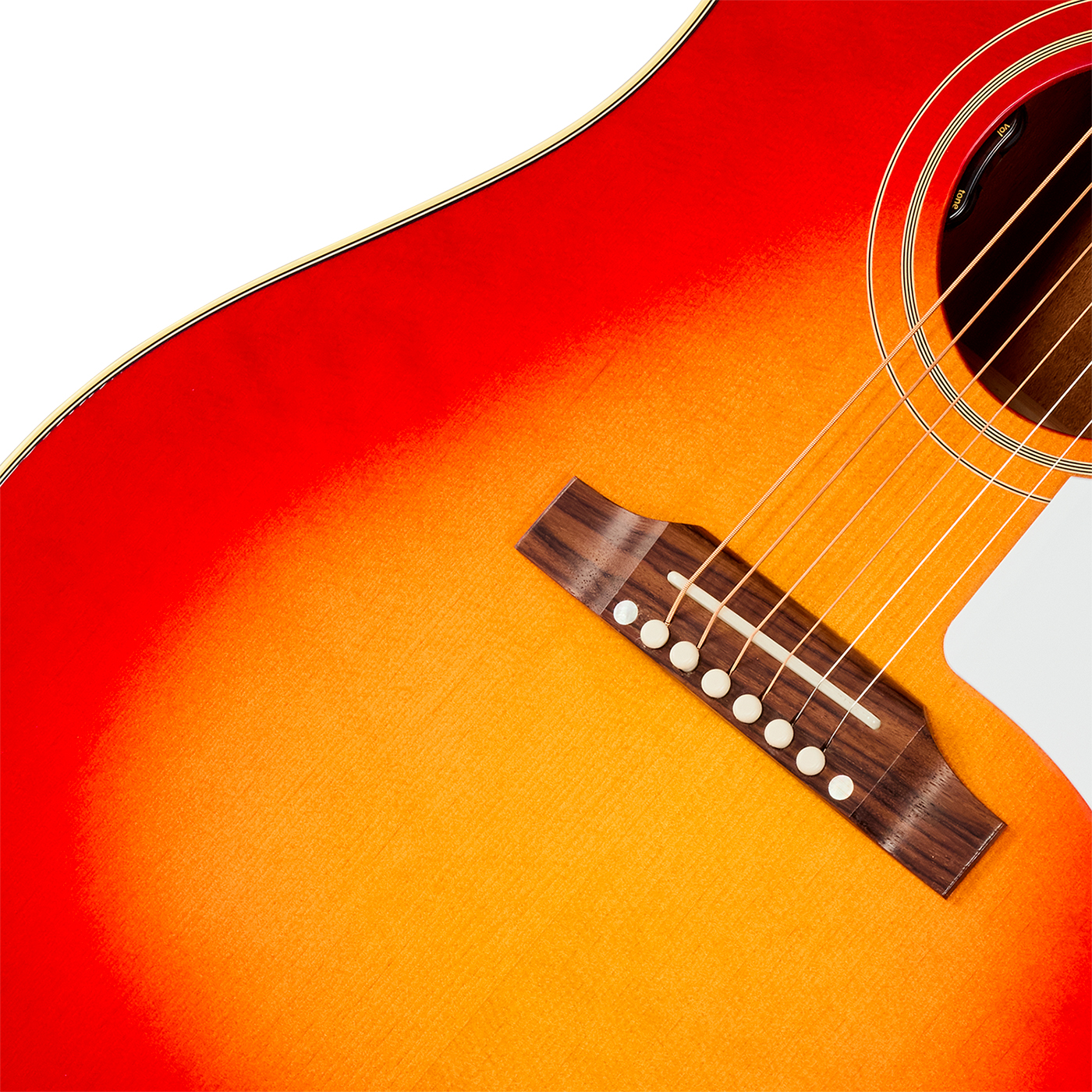 Gibson J45 60s Original (baggs Hifi Dna) Dreadnought Epicea Acajou Rw - Vintage Cherry Sunburst - Folk-Gitarre - Variation 3