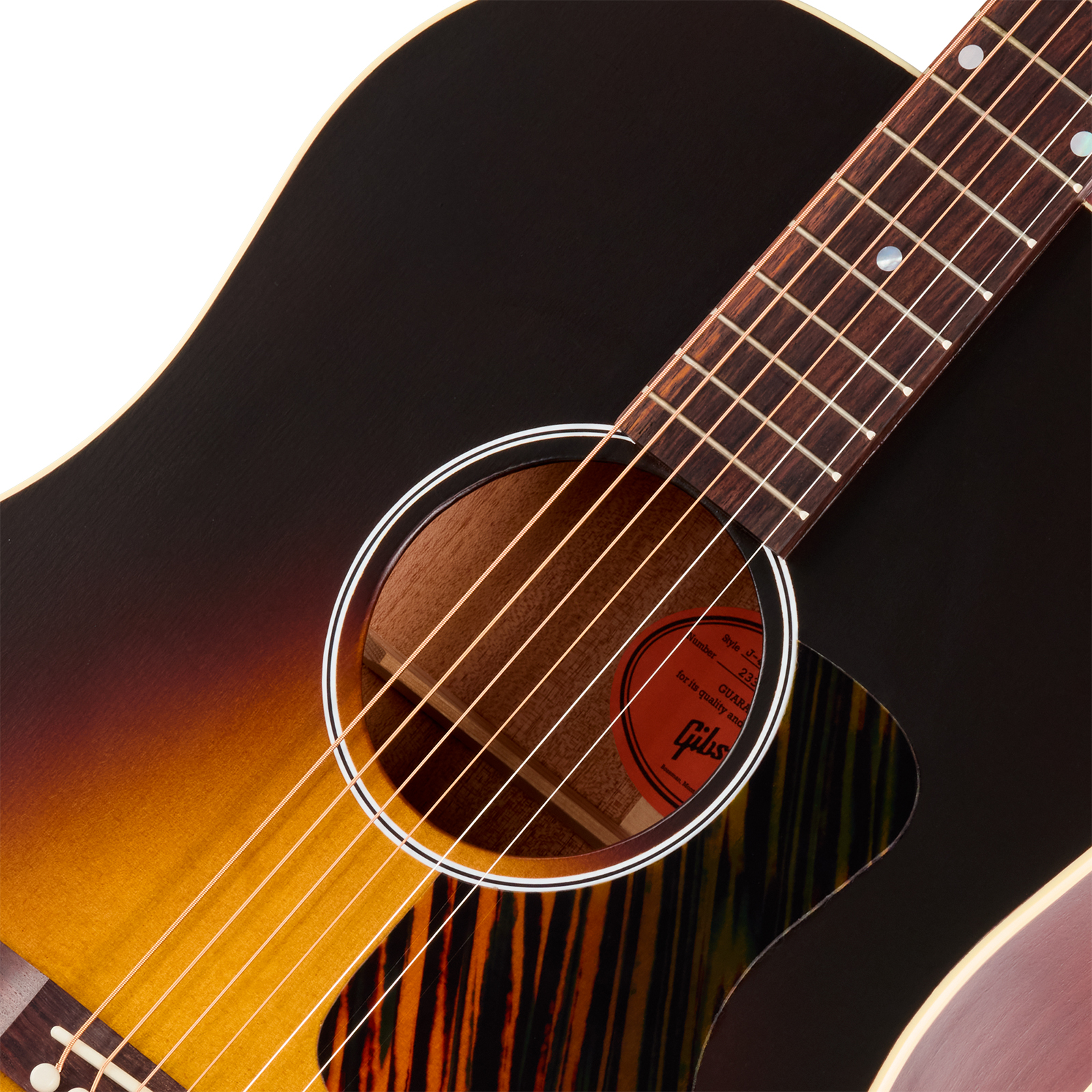 Gibson J45 Century 12-fret Dreadnought Shsc Epicea Acajou Rw - Vintage Sunburst Satin - Folk-Gitarre - Variation 2