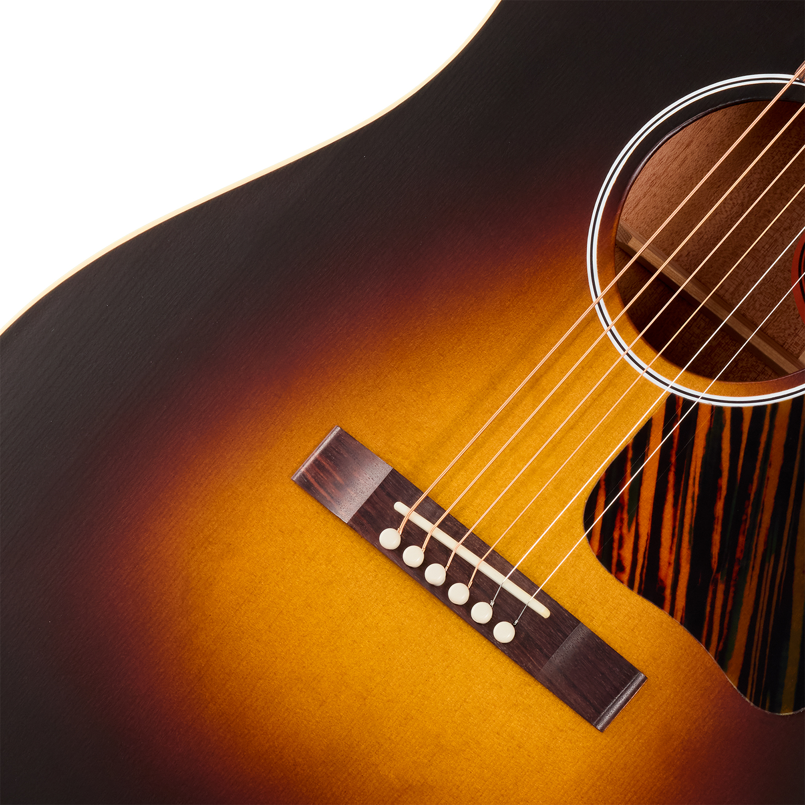 Gibson J45 Century 12-fret Dreadnought Shsc Epicea Acajou Rw - Vintage Sunburst Satin - Folk-Gitarre - Variation 3