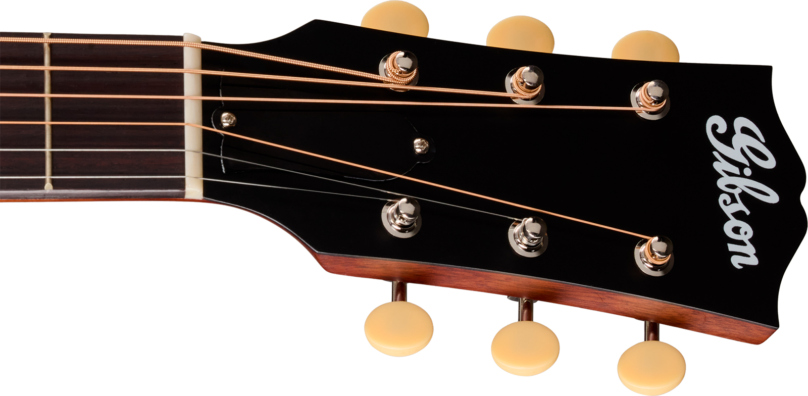 Gibson J45 Century 12-fret Dreadnought Shsc Epicea Acajou Rw - Vintage Amber Satin - Folk-Gitarre - Variation 4