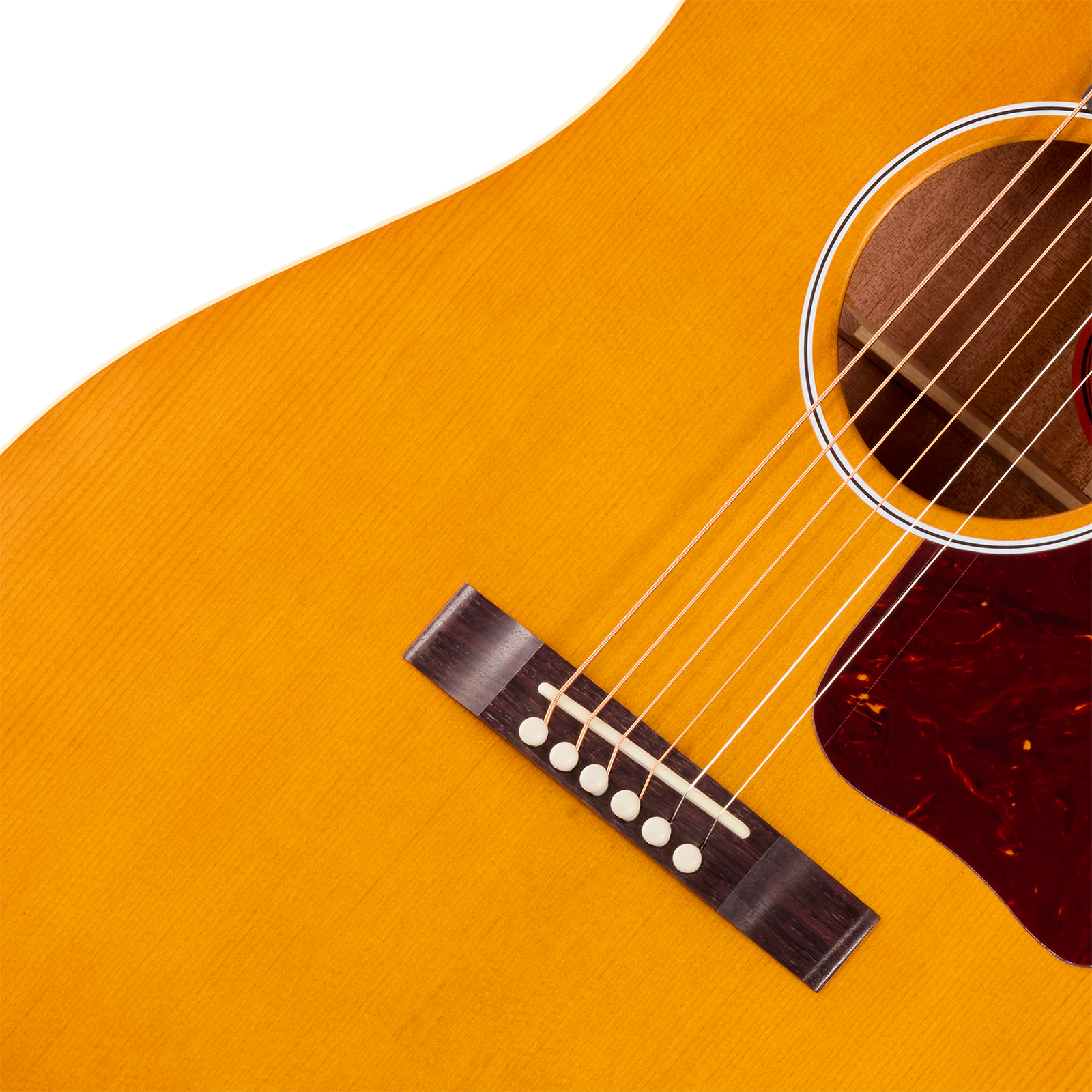 Gibson J45 Century 12-fret Lh Dreadnought Shsc Gaucher Epicea Acajou Rw - Vintage Amber Satin - Folk-Gitarre - Variation 3