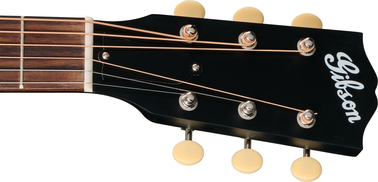 Gibson J45 Century 12-fret Lh Dreadnought Shsc Gaucher Epicea Acajou Rw - Ebony Satin - Folk-Gitarre - Variation 4