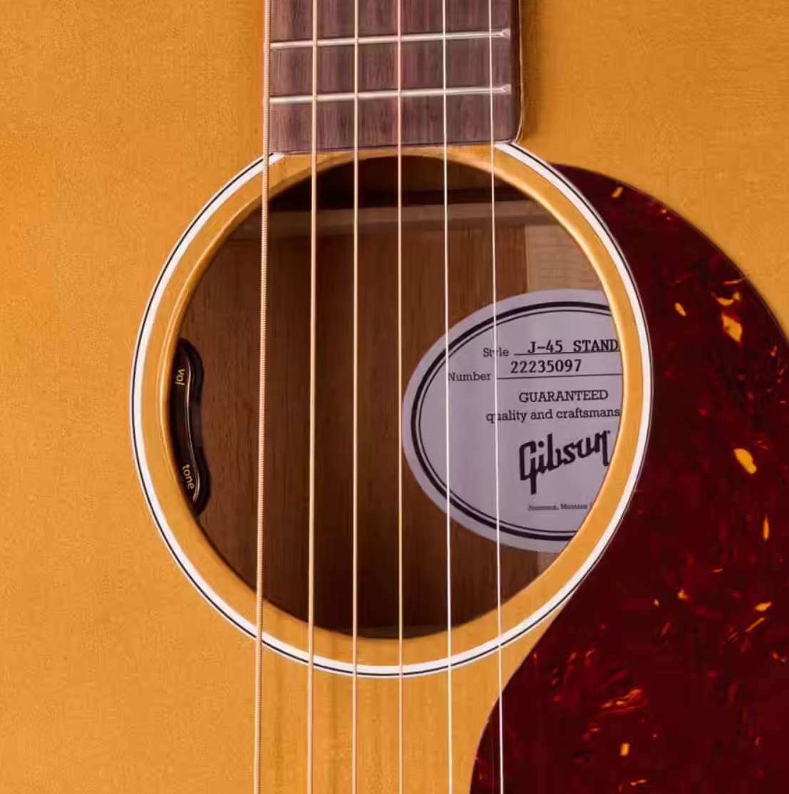 Gibson J45 Standard Dreadnought Epicea Acajou Rw - Goldtop - Folk-Gitarre - Variation 4