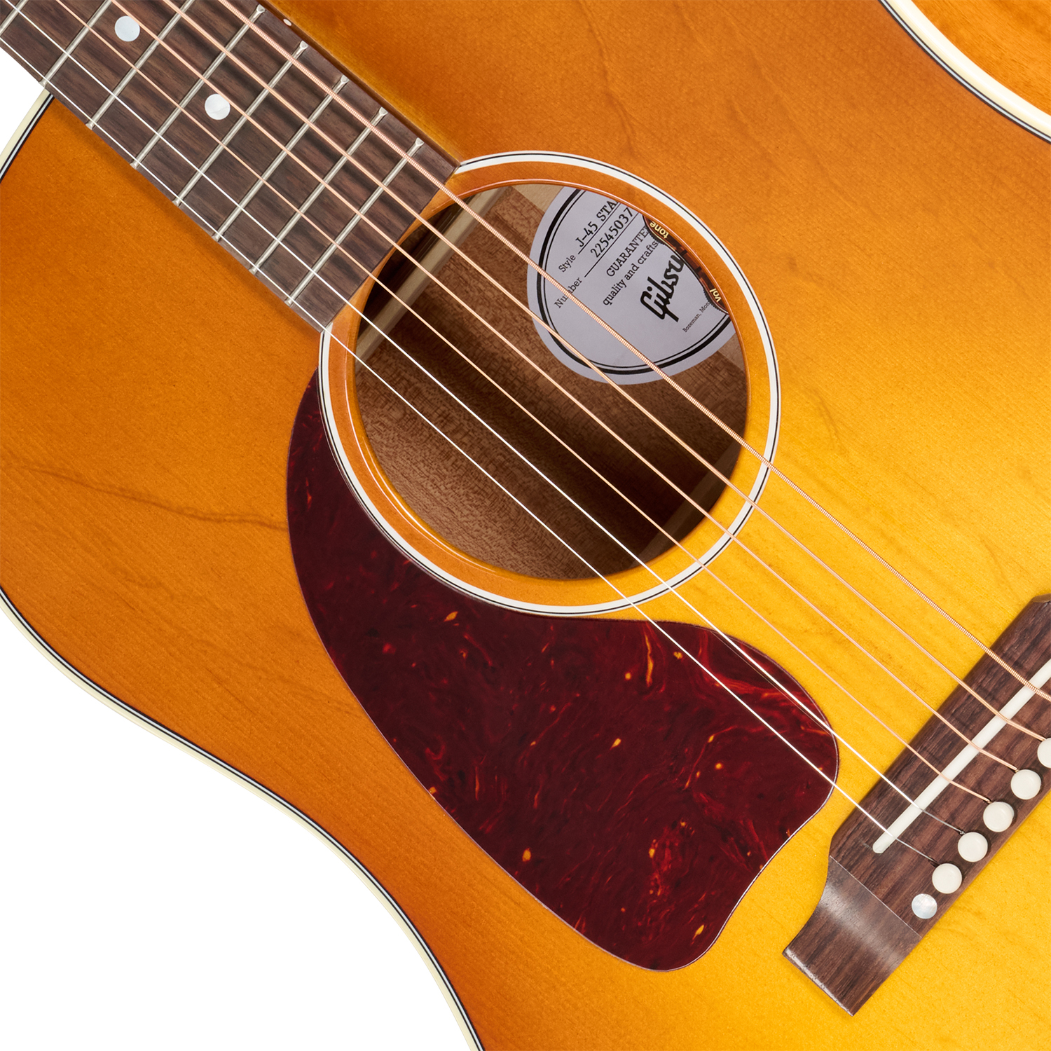 Gibson J45 Standard Lh (baggs Hifi Dna) Dreadnought Gaucher Epicea Acajou Rw - Heritage Cherry Sunburst - Folk-Gitarre - Variation 2