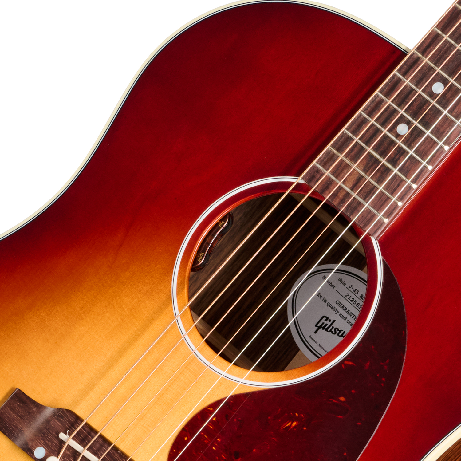 Gibson J45 Standard Rosewood (baggs Hifi Dna) Dreadnought Epicea Palissandre Rw - Rosewood Burst - Folk-Gitarre - Variation 2