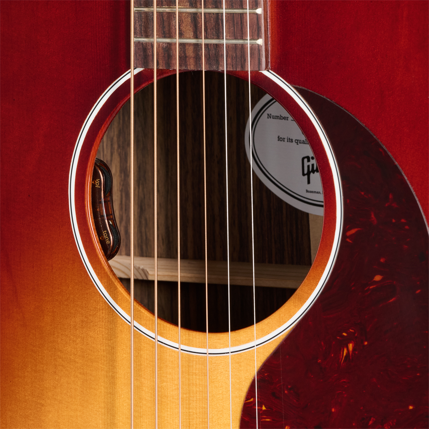 Gibson J45 Standard Rosewood Lh (baggs Hifi Dna) Dreadnought Gaucher Epicea Palissandre Rw - Rosewood Burst - Folk-Gitarre - Variation 4