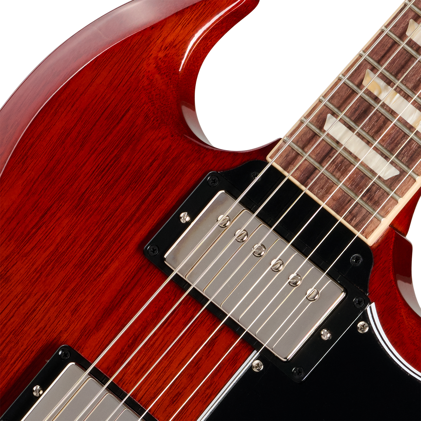 Gibson Jake Kiszka Sg Standard Ltd Signature 2h Ht Rw - Faded Vintage Cherry - Double Cut E-Gitarre - Variation 3