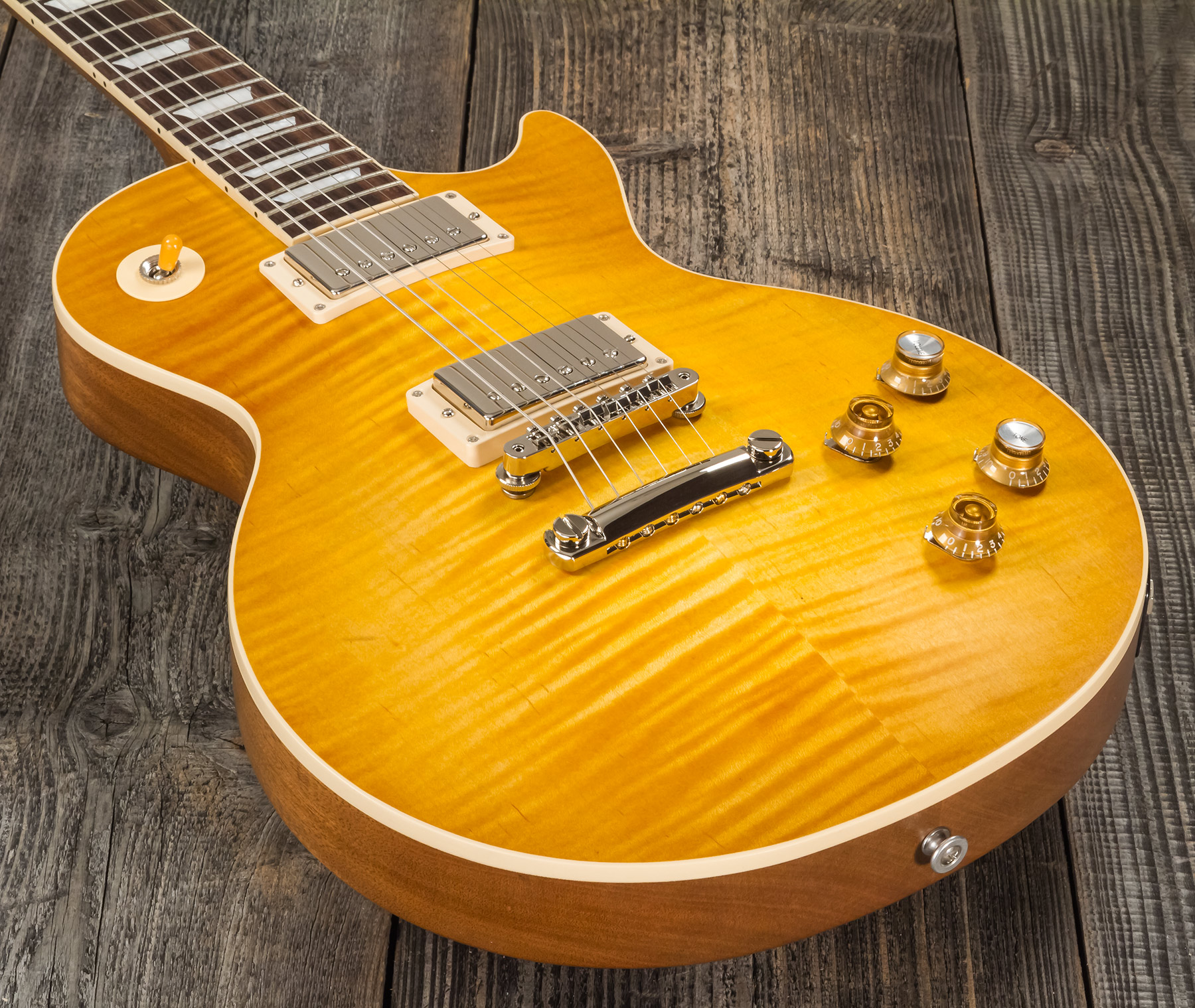 Gibson Kirk Hammett Les Paul Standard Greeny 2h Ht Rw - Greeny Burst - Single-Cut-E-Gitarre - Variation 3
