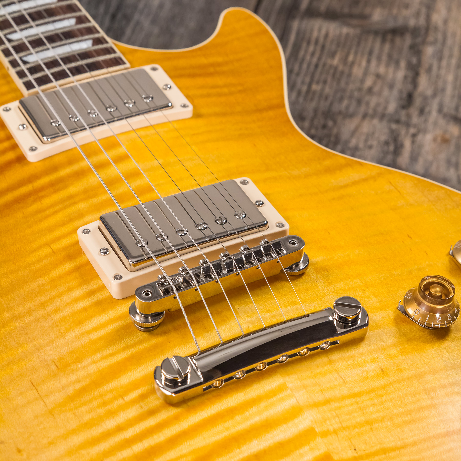 Gibson Kirk Hammett Les Paul Standard Greeny 2h Ht Rw - Greeny Burst - Single-Cut-E-Gitarre - Variation 5