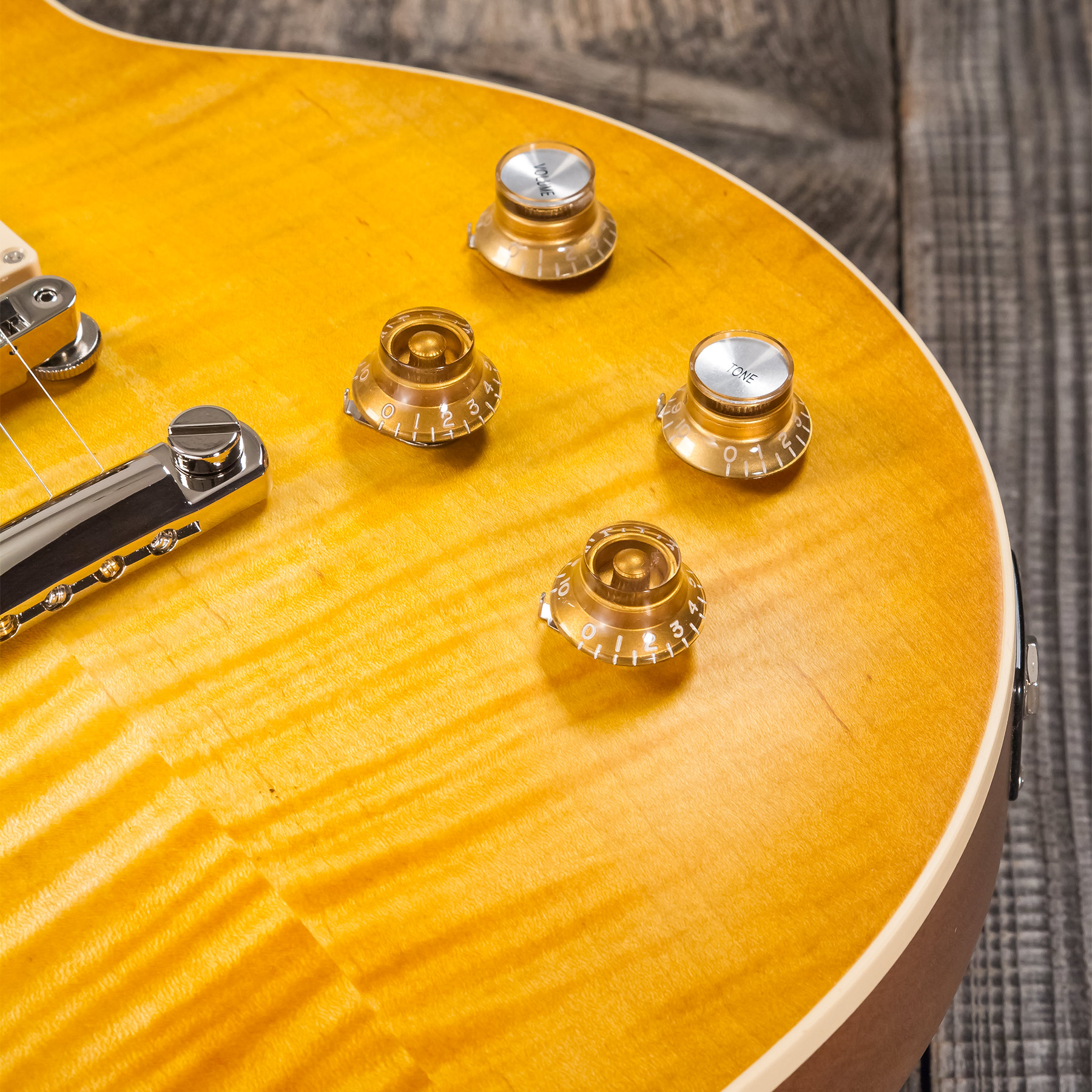 Gibson Kirk Hammett Les Paul Standard Greeny 2h Ht Rw - Greeny Burst - Single-Cut-E-Gitarre - Variation 6