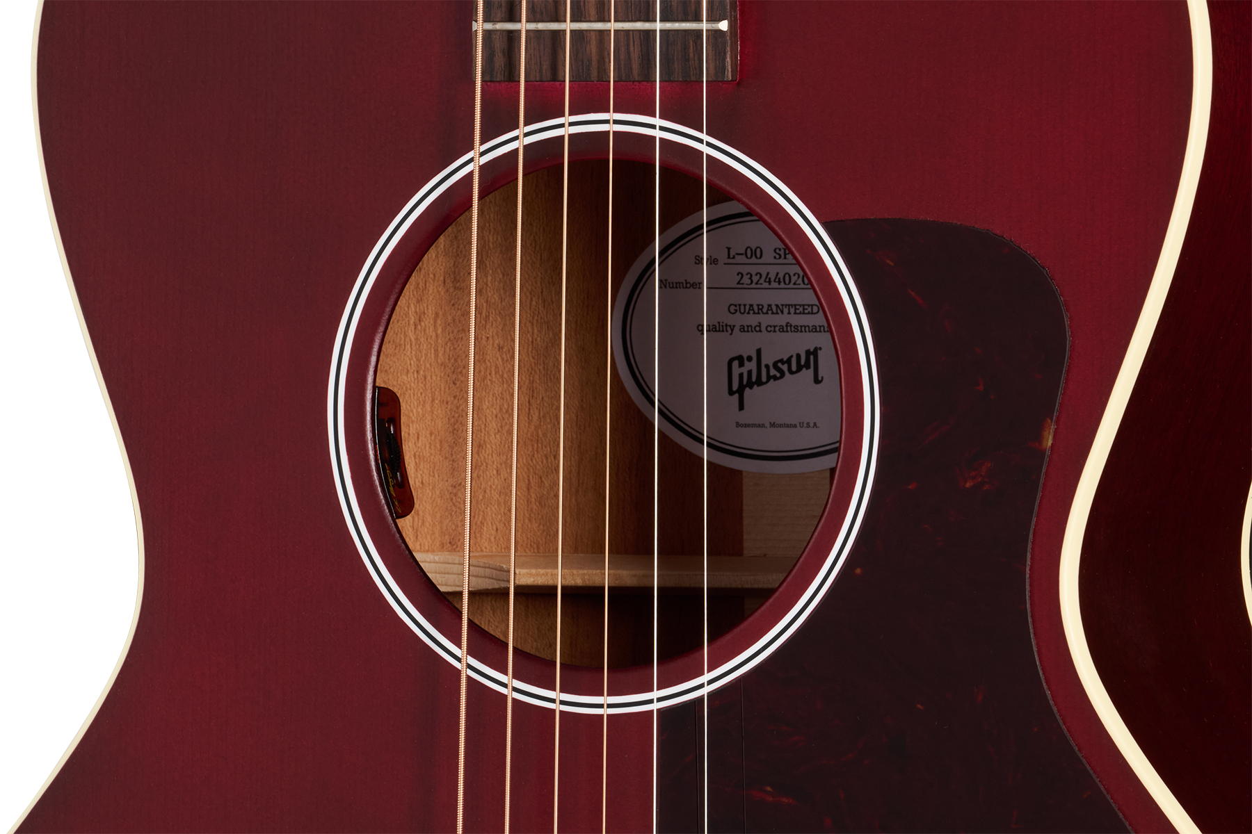 Gibson L-00 Special Modern Parlor Epicea Acajou Rw - Satin Wine Red - Folk-Gitarre - Variation 4