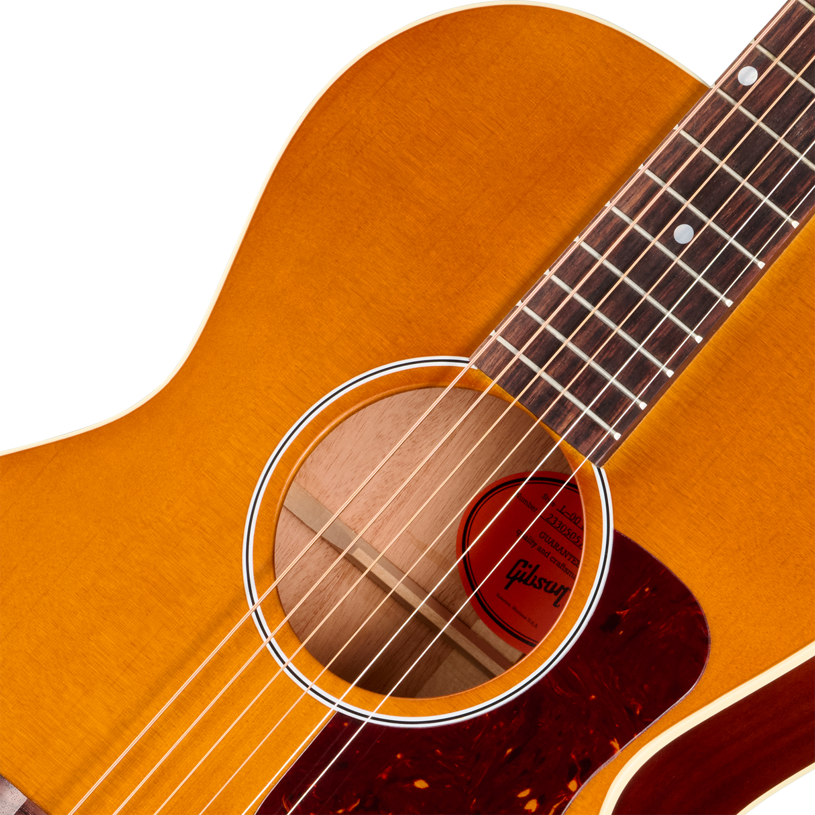 Gibson L00 Century 12-fret Lh Parlor Shsc Gaucher Epicea Acajou Rw - Vintage Amber Satin - Folk-Gitarre - Variation 2