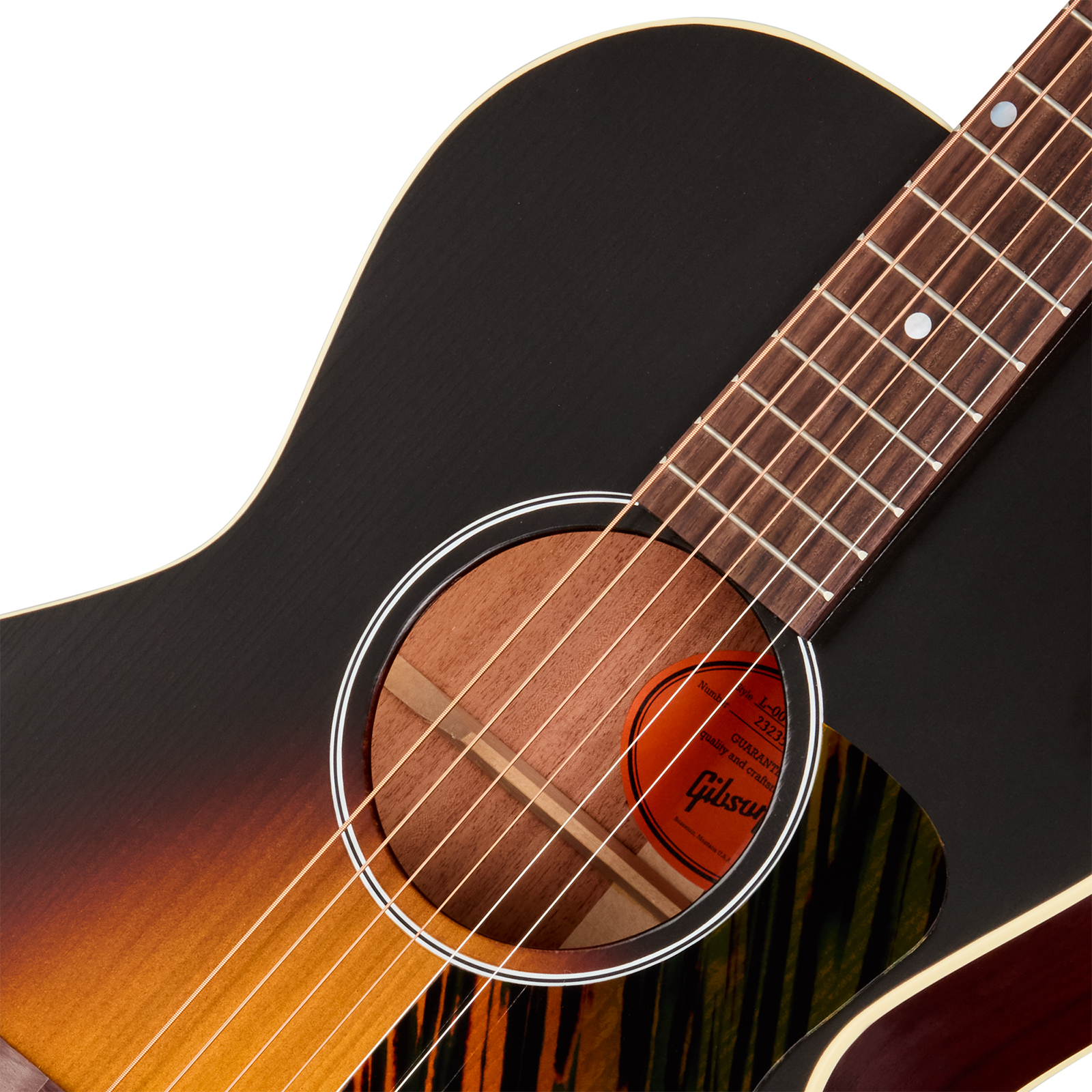 Gibson L00 Century 12-fret Lh Parlor Shsc Gaucher Epicea Acajou Rw - Vintage Sunburst Satin - Folk-Gitarre - Variation 2