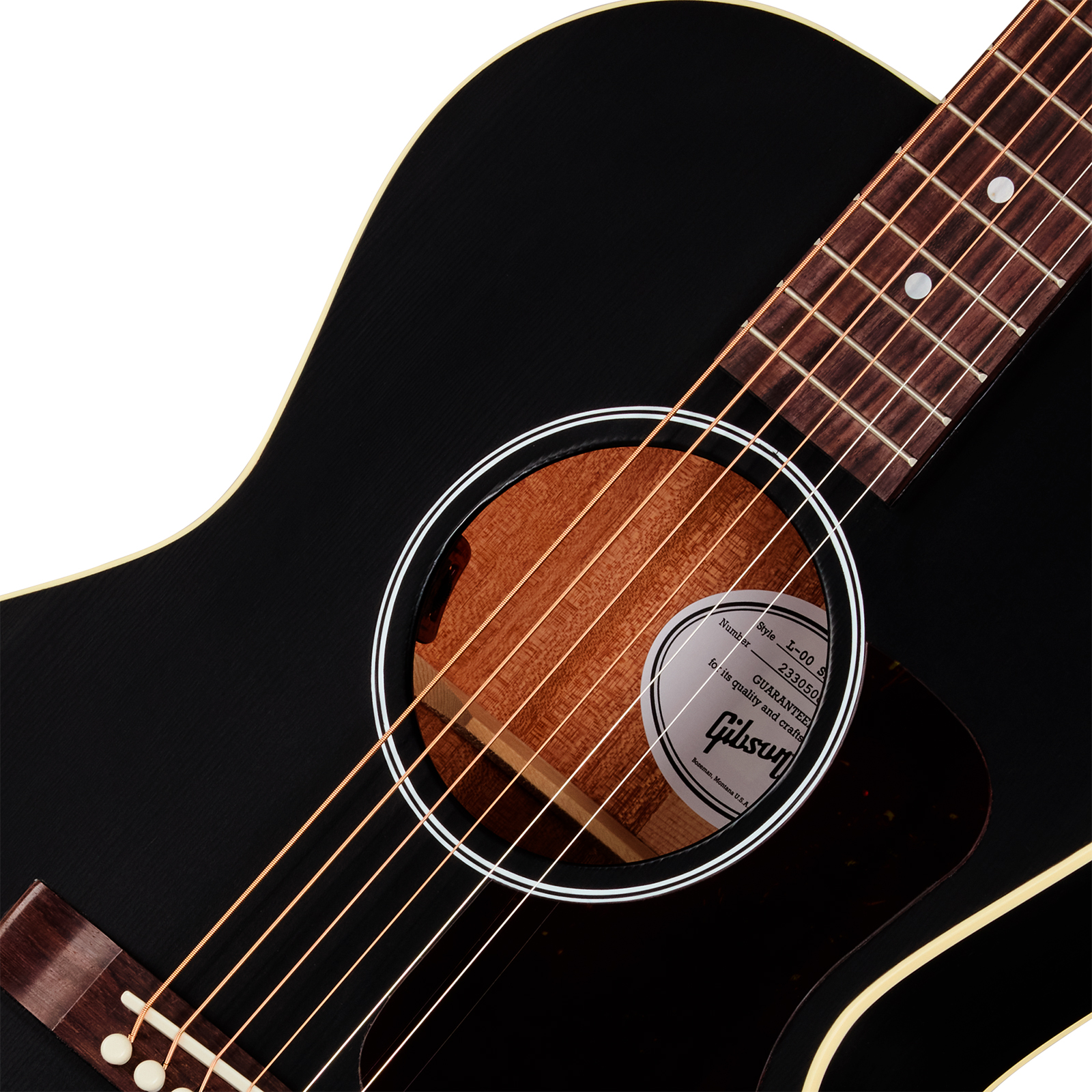 Gibson L00 Special Modern Parlor Shsc Epicea Acajou Rw - Satin Ebony - Folk-Gitarre - Variation 2