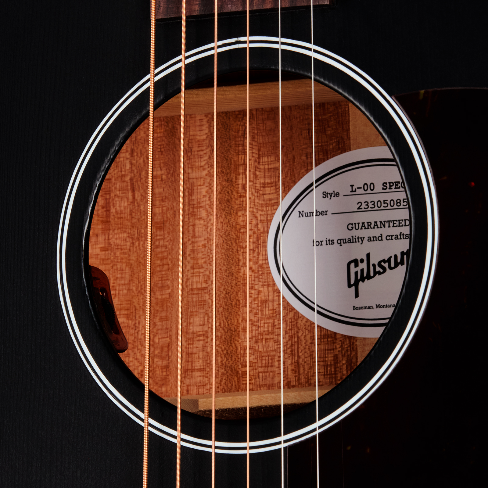 Gibson L00 Special Modern Parlor Shsc Epicea Acajou Rw - Satin Ebony - Folk-Gitarre - Variation 4