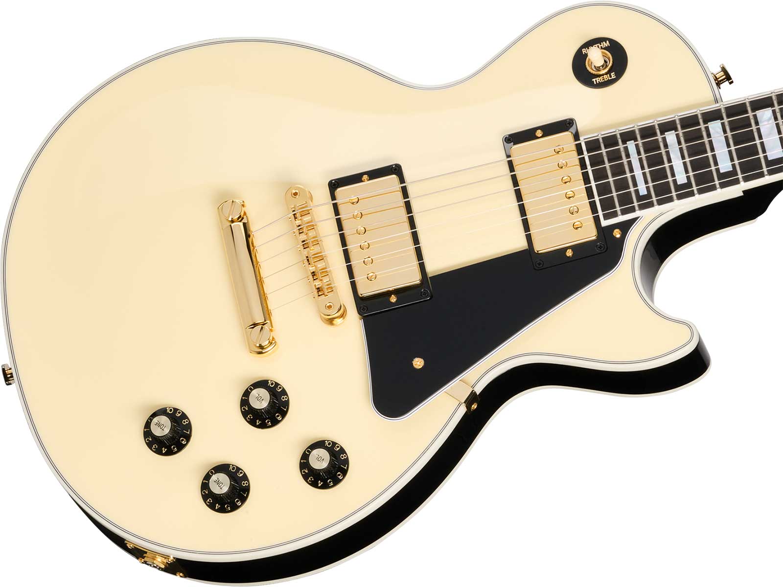 Gibson Les Paul Custom 70s 2h Ht Eb - Buttercream Top - Single-Cut-E-Gitarre - Variation 3