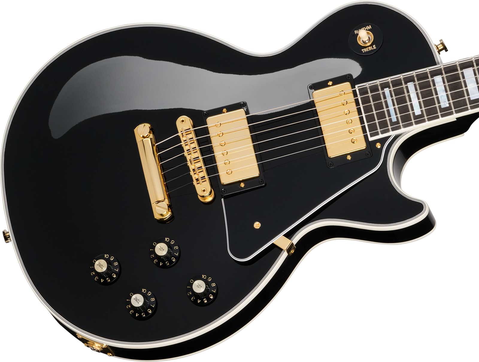 Gibson Les Paul Custom 70s 2h Ht Eb - Ebony - Single-Cut-E-Gitarre - Variation 3