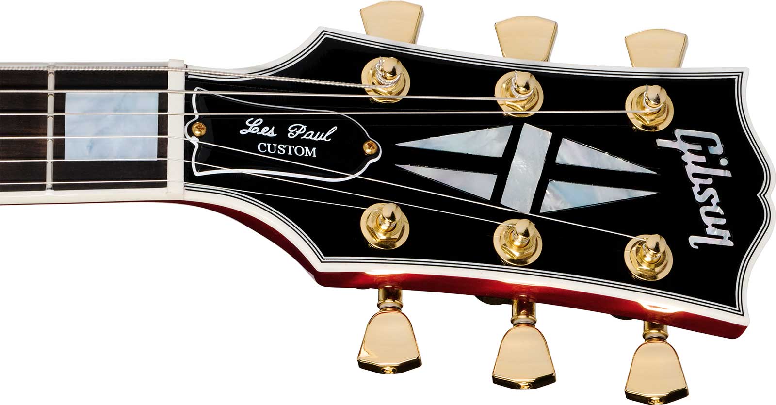 Gibson Les Paul Custom 70s 2h Ht Eb - Wine Red - Single-Cut-E-Gitarre - Variation 4