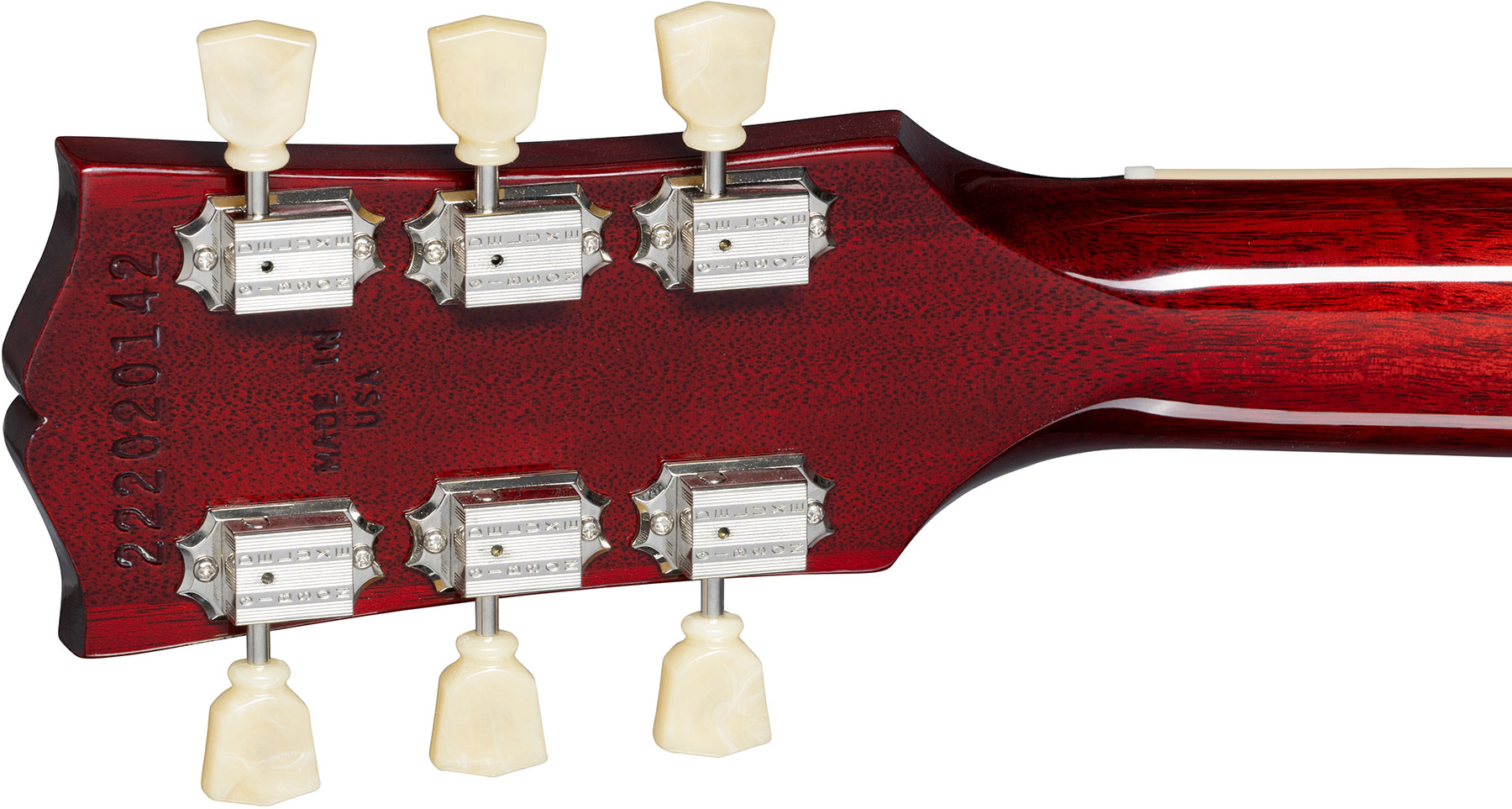 Gibson Les Paul Deluxe 70s Plain Top Original 2mh Ht Rw - Wine Red - Single-Cut-E-Gitarre - Variation 4