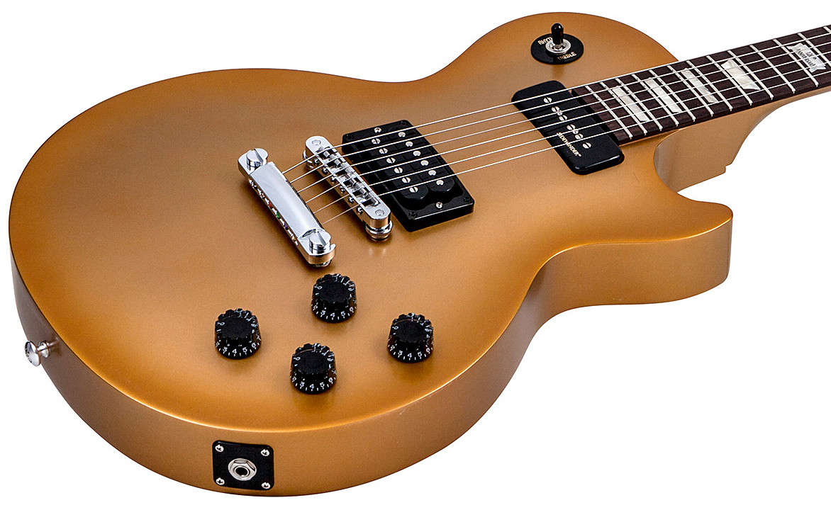 Gibson Les Paul Futura 2014 Minetune Ch - Bullion Gold Vintage Gloss - Single-Cut-E-Gitarre - Variation 3