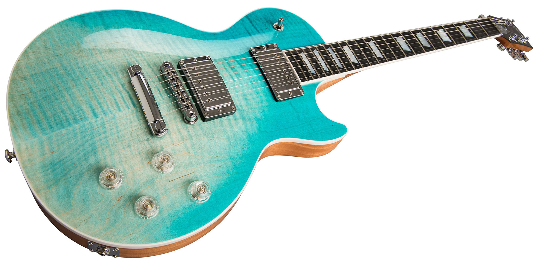 Gibson Les Paul Hp-ii High Performance 2019 Hh Ht Rw - Seafoam Fade - Single-Cut-E-Gitarre - Variation 1