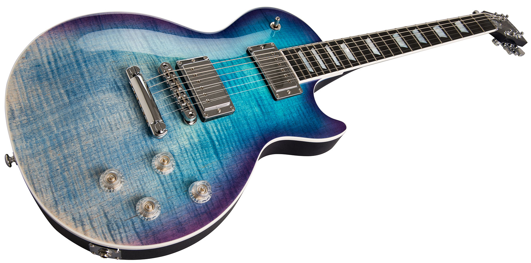 Gibson Les Paul Hp-ii High Performance 2019 Hh Ht Rw - Blueberry Fade - Single-Cut-E-Gitarre - Variation 1