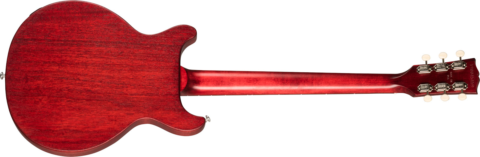 Gibson Les Paul Junior Tribute Dc Modern P90 - Worn Cherry - Double Cut E-Gitarre - Variation 1