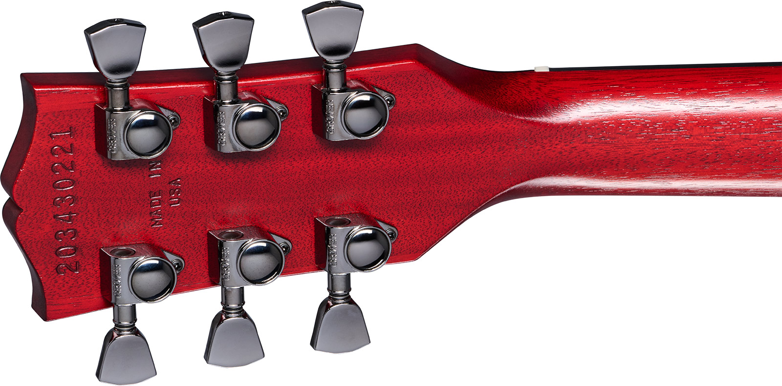Gibson Les Paul Modern Studio Usa 2h Ht Eb - Wine Red Satin - Single-Cut-E-Gitarre - Variation 4