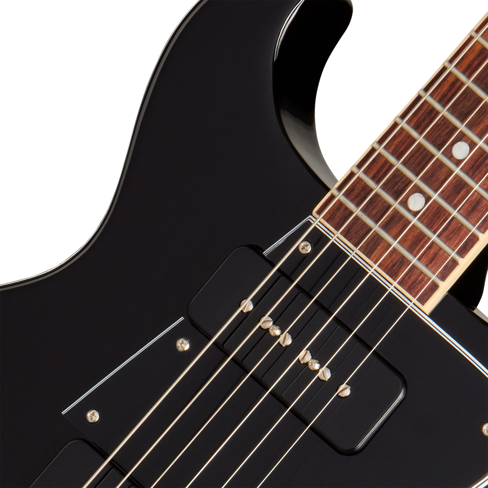 Gibson Les Paul Special Dc Usa 2s P90 Ht Rw - Ebony - Double Cut E-Gitarre - Variation 2