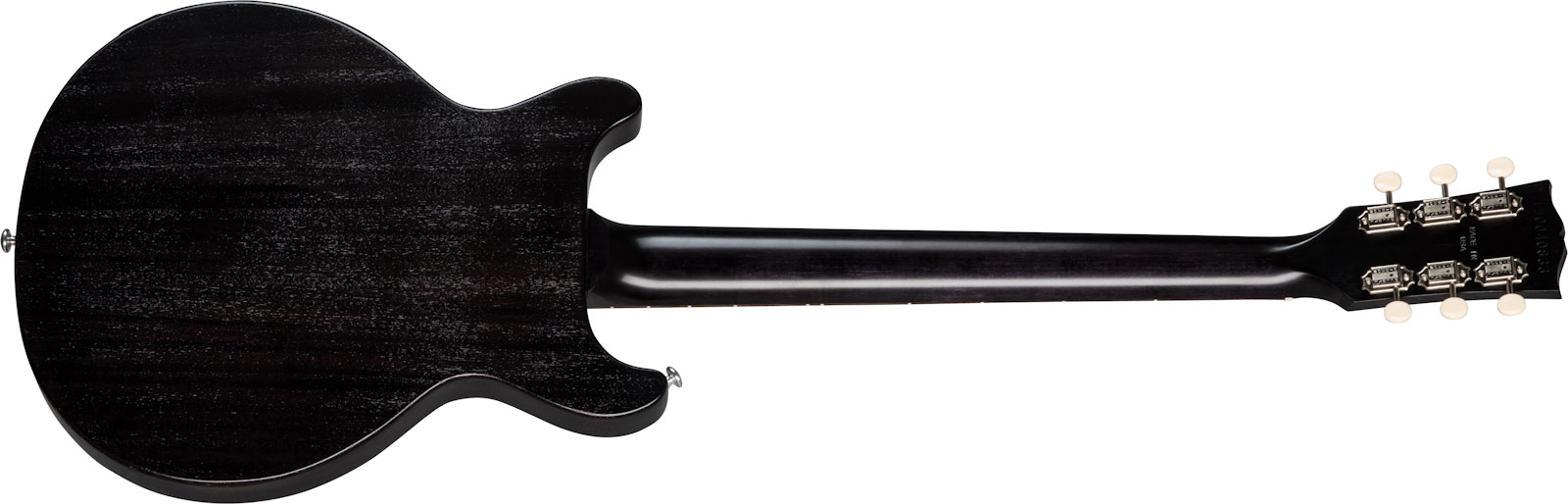 Gibson Les Paul Junior Tribute Dc Modern P90 - Worn Ebony - Double Cut E-Gitarre - Variation 1