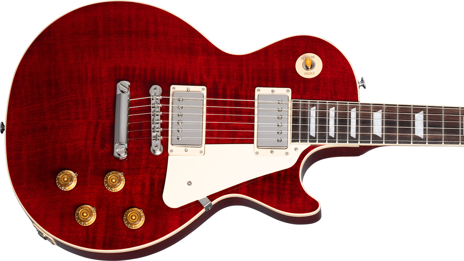 Gibson Les Paul Standard 50s Figured Original 2h Ht Rw - 60s Cherry - Single-Cut-E-Gitarre - Variation 3