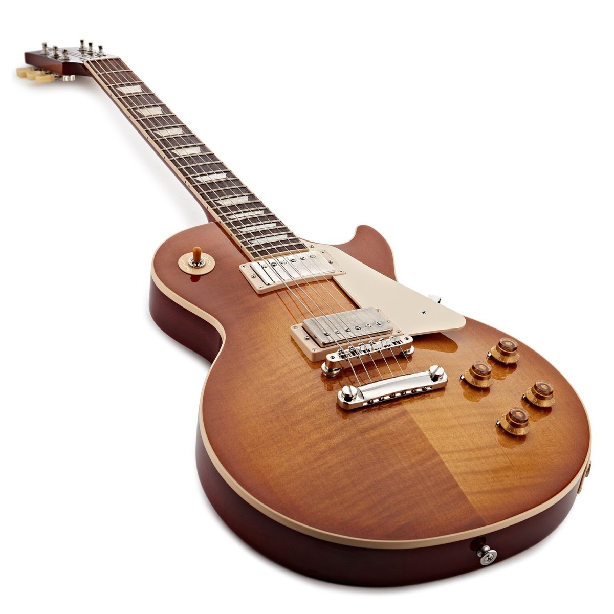 Gibson Les Paul Standard 50s Figured Top Original Usa 2h Ht Rw - Dirty Lemon Burst - Single-Cut-E-Gitarre - Variation 2