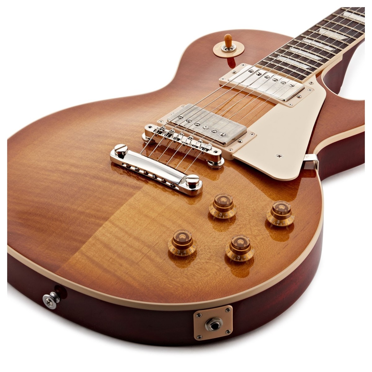 Gibson Les Paul Standard 50s Figured Top Original Usa 2h Ht Rw - Dirty Lemon Burst - Single-Cut-E-Gitarre - Variation 3