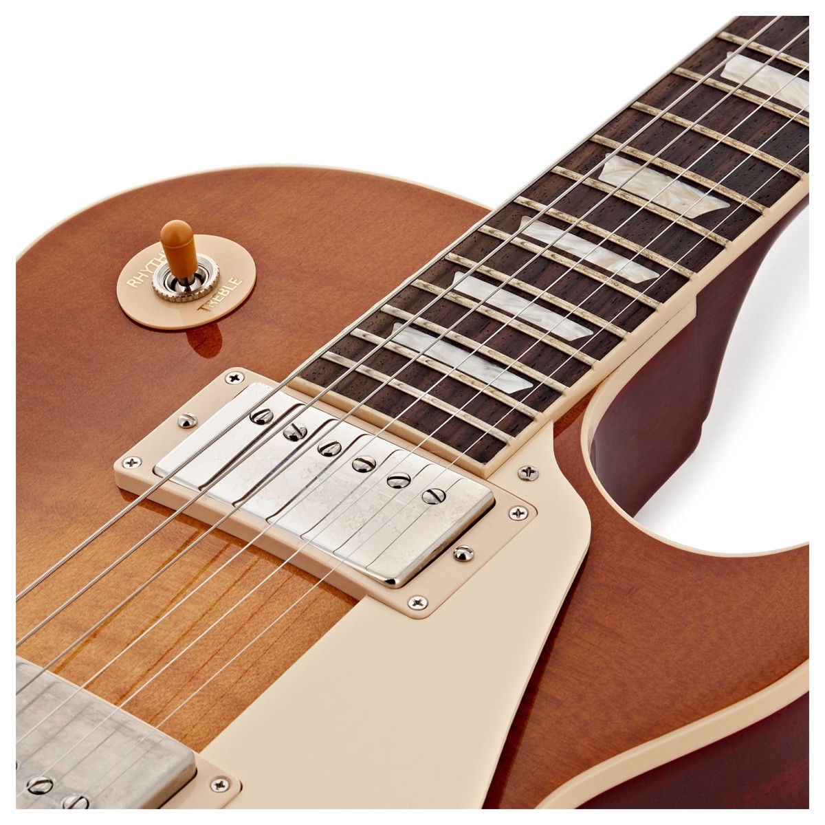 Gibson Les Paul Standard 50s Figured Top Original Usa 2h Ht Rw - Dirty Lemon Burst - Single-Cut-E-Gitarre - Variation 4