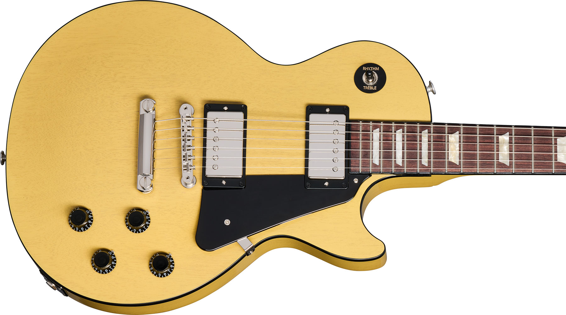 Gibson Les Paul Standard 50s Mahogany Top 2h Ht Rw - Tv Yellow - Single-Cut-E-Gitarre - Variation 3