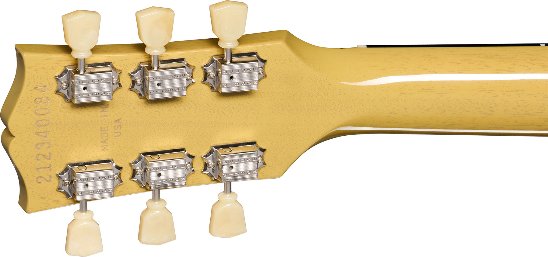 Gibson Les Paul Standard 50s Mahogany Top 2h Ht Rw - Tv Yellow - Single-Cut-E-Gitarre - Variation 4
