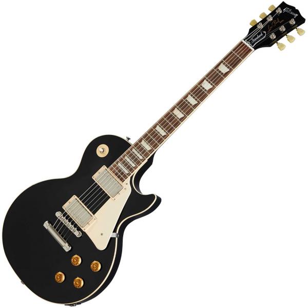 Linkshänder Drehregler Knöpfe Schwarz - 4er Set, Für Gibson Les Paul/SG, 24 Feinspline (USA), LS24US-BLK4