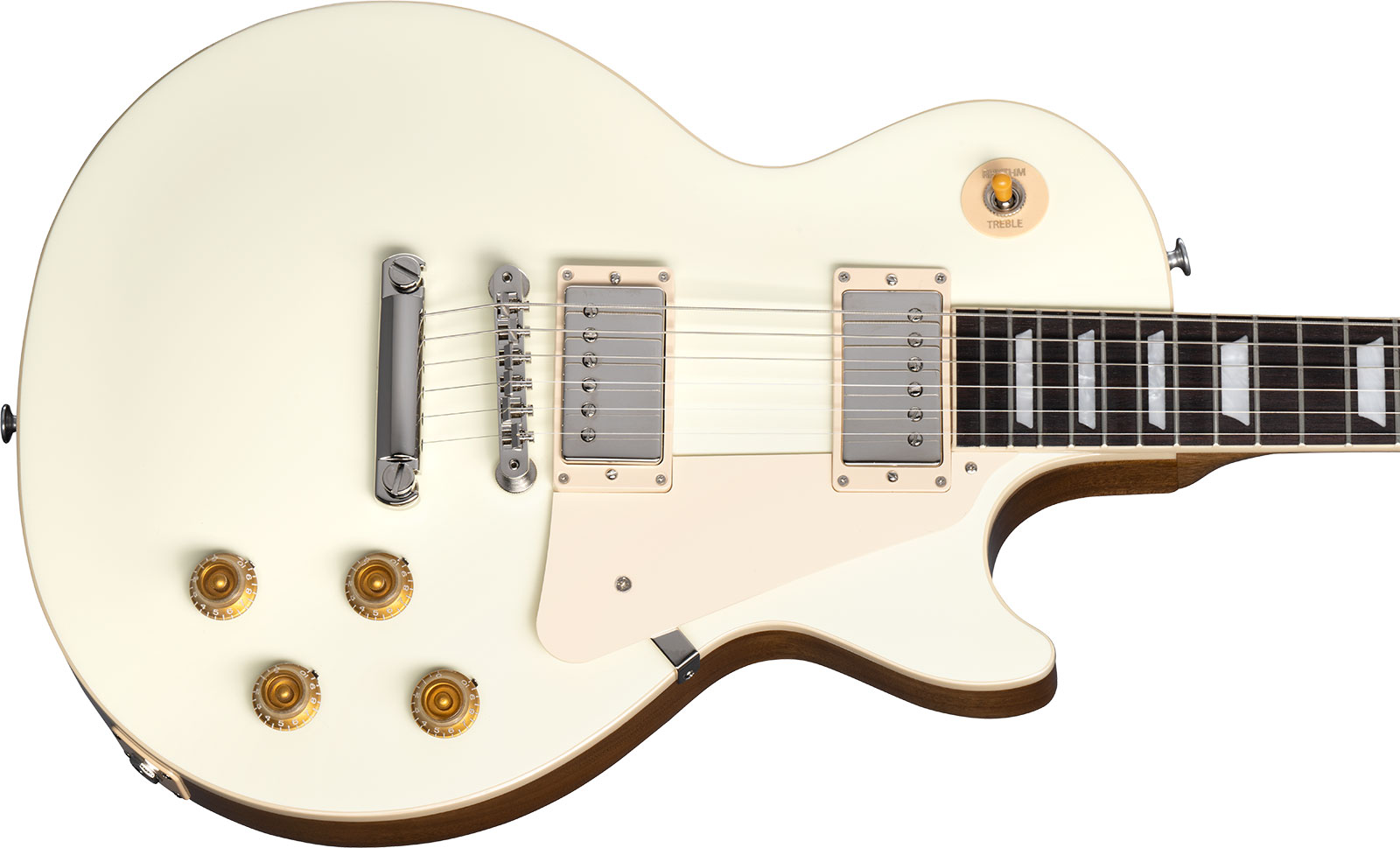 Gibson Les Paul Standard 50s Plain Top 2h Ht Rw - Classic White - Single-Cut-E-Gitarre - Variation 3