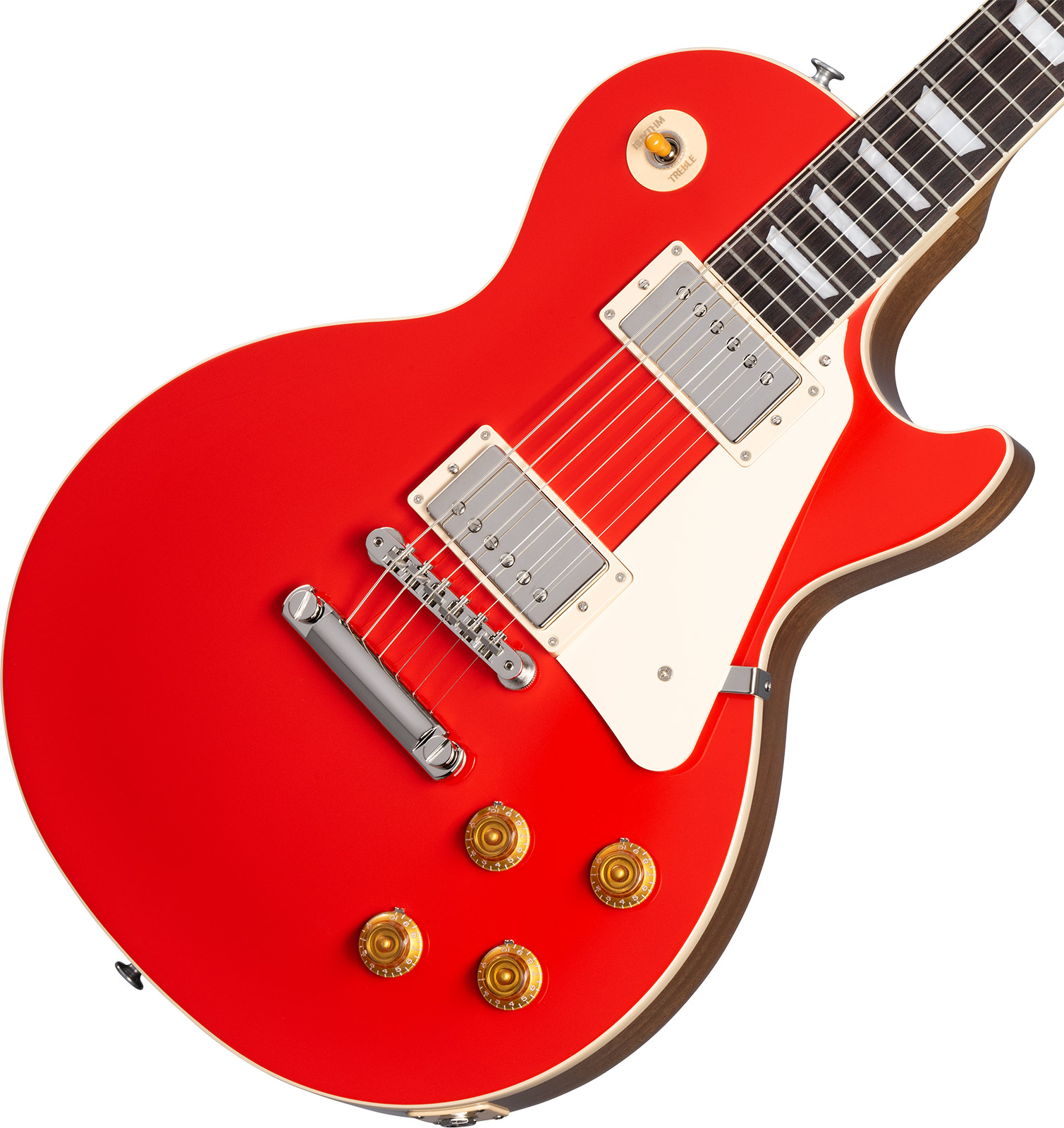 Gibson Les Paul Standard 50s Plain Top Custom Color 2h Ht Rw - Cardinal Red - Single-Cut-E-Gitarre - Variation 3